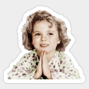 Shirley Temple Bedtime Prayers Sticker